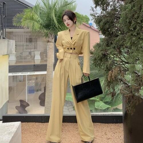 Женские модные брючные костюмы MAKEACE China At AliExpress