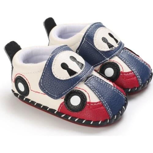 Toddler Infant Newborn Baby Boy Girl Fashion PU Crib Shoes Soft Sole Prewalkers Anti Slip Sneakers Toddler Shoe 0-18M