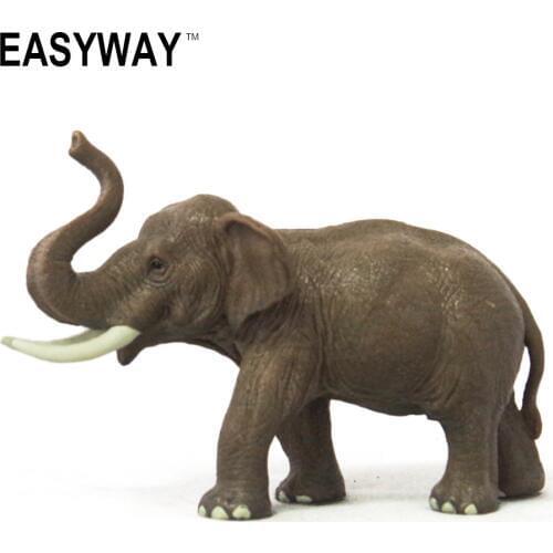 Mr.Froger Elephant model toy Classic Children modeling zoo wild animals toys set PVC Dolls Solid plastic PVC Science Education