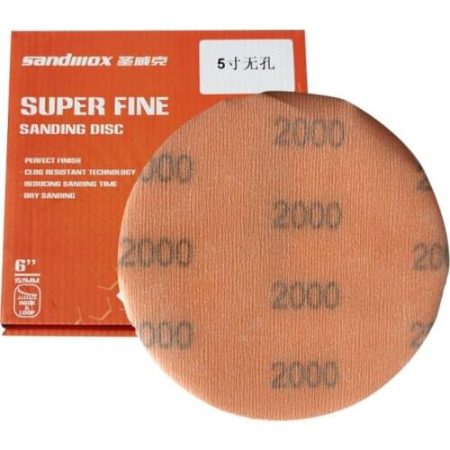 ATPRO 25 Pieces Of Round 5 Inch125mm Circ Soft Film Sandpaper 2000 3000 Grit Grinding Car Paint Treatment Polishing Disc Velcro