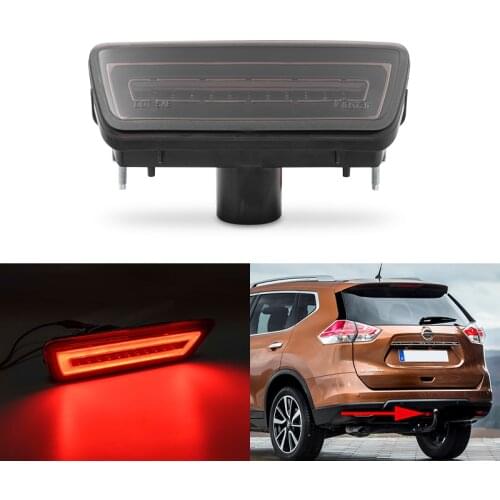 Smoked 3-in-1 Led Rear Backup Reverse Brake Fog Light Assembly Kits For Nissan Juke Pathfinder X-Trail For Infiniti