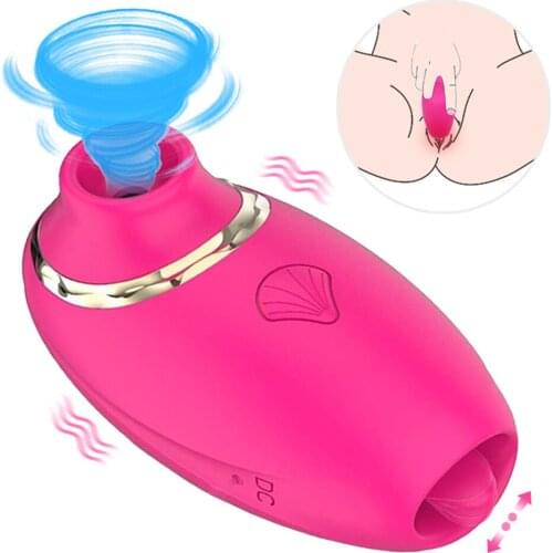 Flapping Suction Vibration Clitoris Stimulator Clit Nipple Sucker Female Masturbation Tongue Vibrator 3 In 1 Vibrating Egg