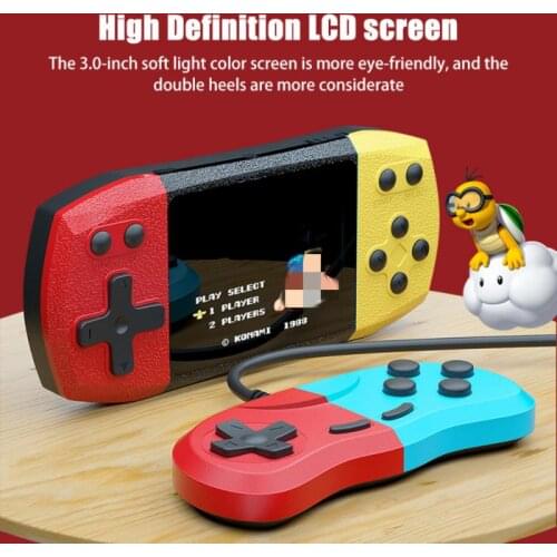 Retro Portable Mini Handheld Video Game Console 8-Bit 3.0 Inch LCD Kids Color Game Player Built In 620 Games Two-player Arcade