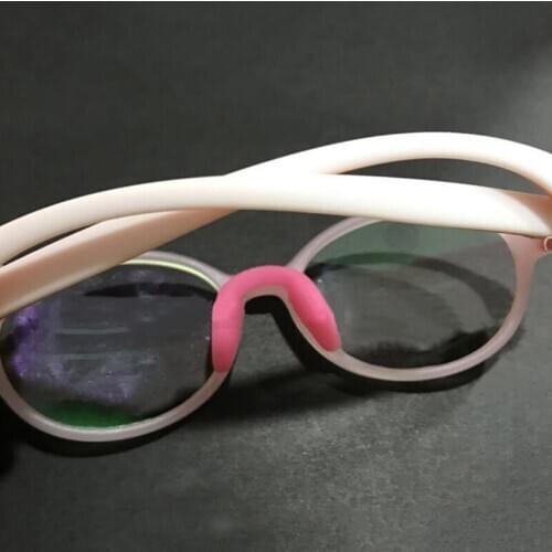 1 Pc U Shape Anti-Slip Nose Pad Silicone Stick On Pad Eyeglass Sunglasses Eye Glasses Accessories 10 Colors