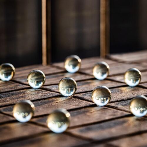 Glass Marbles Laboratory Anti-boiling Glass Beads High Precision Glass Ball For Mechanical Bearing Slide 6.35 mm 1000 / PK