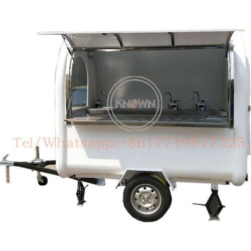 220*160*210 Stainless steel food truck mobile pizza carts High quality food truck pizza trailer for sale