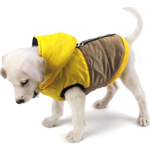 Outdoor Windproof Waterproof Pet Dog Jacket Hoodies Puppy Winter Warm Thicken Hooded Coat Dog Clothes Pet Apparel Cozy Downs