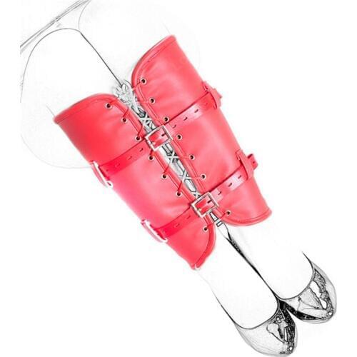 Thicken PU Leather Calf Bondage Restraint Sex Toys for Women BDSM Fetish Leg Binder Cuffs Role Play Sex Products in Adult Game