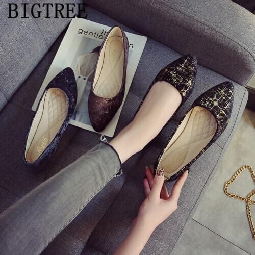 Ladies Shoes Flat Shoes Women Big Size Women Shoes Pointed Toe Flats Fashion Zapatos Comodos De Mujer Sepatu Wanita Korea Sapato