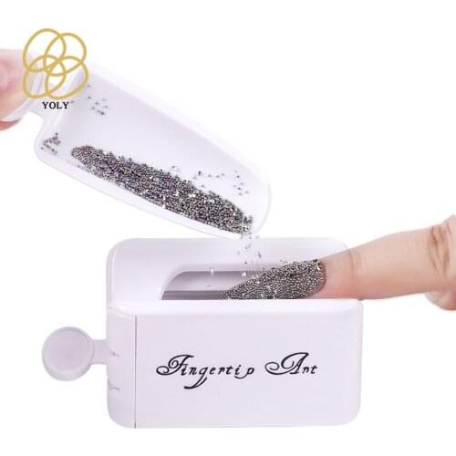 1PC nail tool portable French double-layer recycling powder box infiltration powder container powder storage box nail kit