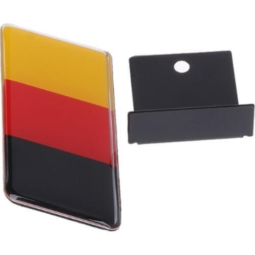 1pc German Flag Front Grille Sticker Emblem Badge For Golf