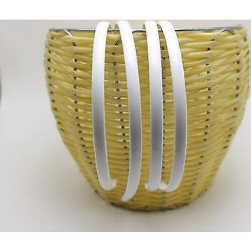 10 Pure White Color Plastic Smooth Headband Hair Band 8mm With Teeth