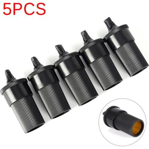 5 Pcs 12V 24V DIY Extension Female Cigarette Lighter Cord Inline Socket Connector Conversion Plug Car Accessory New