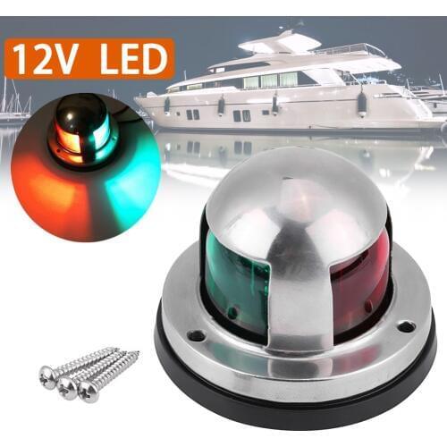 Boat Accessories MarineLED Stainless Steel Bow Navigation Light Marine Boat Yacht Light Semaphore Light Yachting Marine Hardware