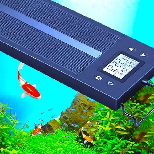 8 Colors Auto On Off LED Aquarium Light Full Spectrum Light Fixture for Freshwater Planted Tank Build in Timer Sunrise Sunset