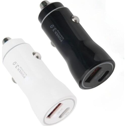 PD USB C Car Charger Quick Charge 3.0 36W Fast Charging for iPhone 12 11 XS Max X XR 8 7 Xiaomi QC3.0 Type C Phone Chargers