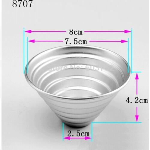 BAKEST 50pcs per lot 3d Tower Shaped Aluminum Alloy Cake Baking Moulds Pudding Fondant DIY Cake Pans