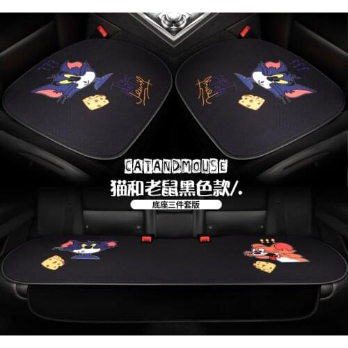 Covers Seats For Car Universal Car Seat Covers Protector Chair Accessories Full Set Seat Cushion Pink Roses Seat Mat Front Pad