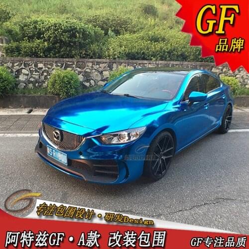 Suit For Mazda 14-18 Atz New Big Surround Refitted Front Shovel Spoiler Side Skirt Bumper