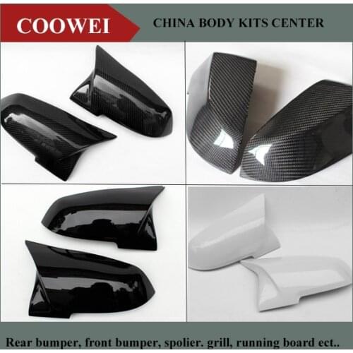 For BMW F20 F21 F22 F23 F30 F31 F32 F33 F36 M3 M4 Look Carbon Fiber Rear View Side Mirror Cover