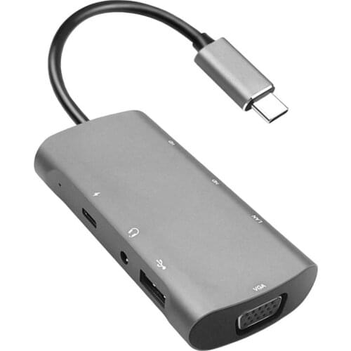 Dual Monitors Laptop Docking Station USB C Adapter 3 Ports USB With Dual HDMI-compatible 100W PD Charging Dock