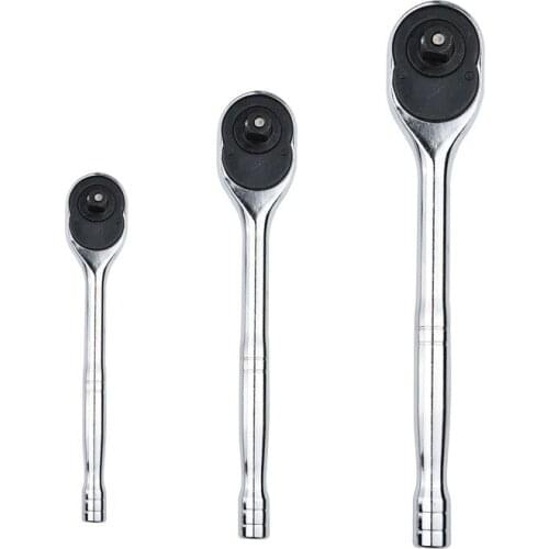 1Pc 1/4" 3/8" 1/2" High Torque Ratchet Wrench for Socket Quick Release Square Head Spanner Socket Drive Hand Tools