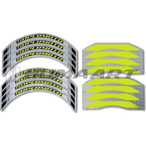 HUMAART Motorbike Wheel Rim Sticker Tapes 17'' x 17'' 17 Inches MX Racing Graphics Deco for Supermoto Motocross Enduro, 3M