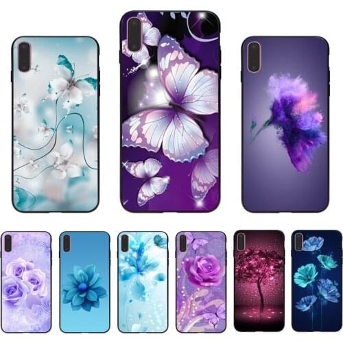 IMIDO Colorful life feather flowers design Soft silicone phone case for iphone 6 7 8 X XS XR XSmax 5 6s/6/7/8plus 6/5S SE shell