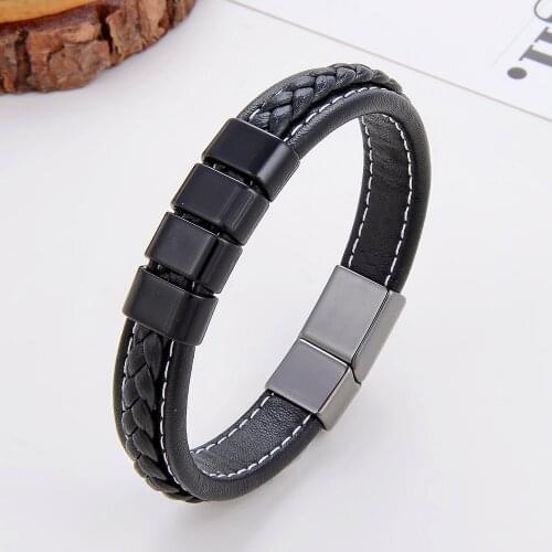 Classic Men Leather Bracelet Zinc Alloy Metal Luxury Designer Charms For Bracelets Fashion Jewelry For Women Wholesale Bulk