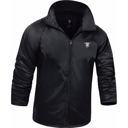 Navy Seals Army Tactical Camouflage Skin Jacket Men UPF40+ Thin Waterproof Raincoat Windbreaker Breathable Hood Military Clothes