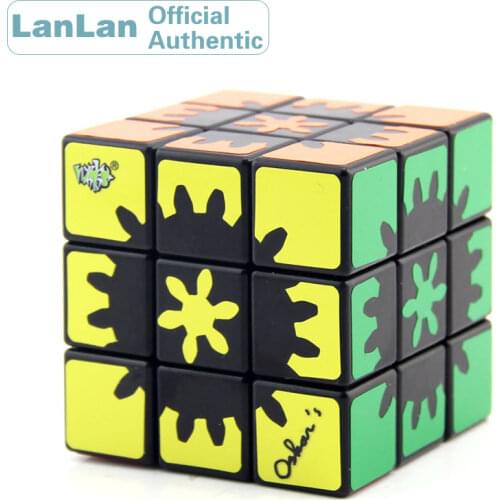 LanLan Hidden Inside Inner Gear 3x3x3 Magic Cube 3x3 Cubo Magico Professional Neo Speed Puzzle Antistress Educational Toy