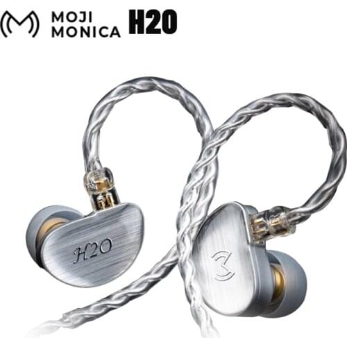 Moji Monica H20 1DD+2BA Hybrid Earphone 3.5mm with 0.78 2Pin Cable Earbuds