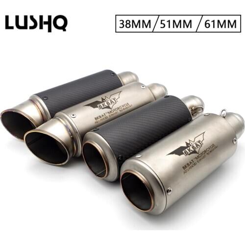 Motorcycle exhaust Pipe mufler Escape Moto For honda dio kawasaki ninja 250r yamaha fz16 suzuki bandit 650 yamaha virago 250