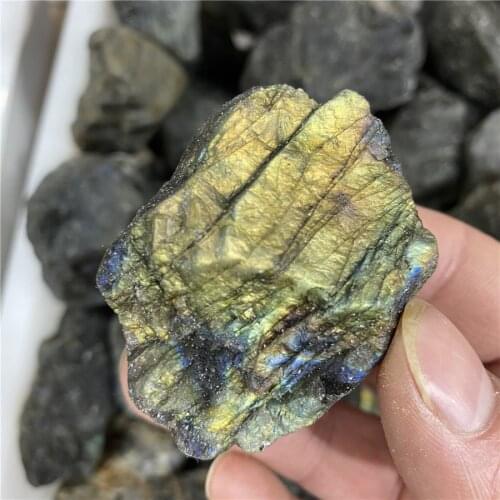 Natural Raw Labradorite Quartz Crystal Healing Stones Specimen Home Decoration Crafts Decoration Ornament