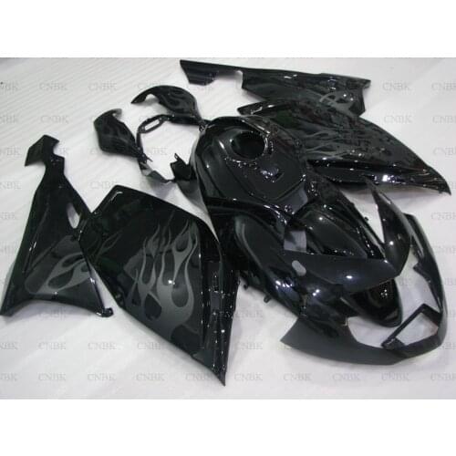 For BMW K1200S 2005 - 2008 Body Kits K 1200 S 05 06 Black Frmae Fairing Kits K 1200S 2006 Fairings Unpainted