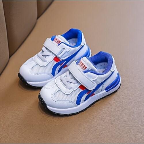 Autumn 2020 Boys Girls Loop Fashion Sneakers Baby/Toddler/Little/Big Kid Leather Casual Trainers Children School Sport Shoes
