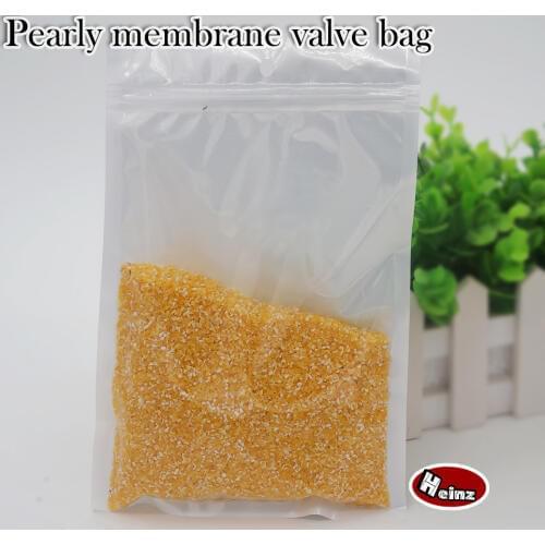 Translucent white pearly membrane valve bag /Accessories /Mobile phone shell /Food /Ornaments bags. Spot 100/ package