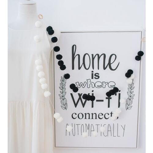 Pom Pom Garland Kids Room Wall Decor Nursery Decor Teepee Decor