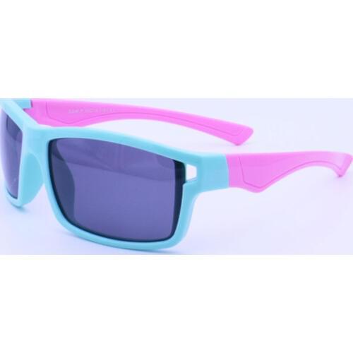 S846 unisex soft and flexible TR90 polarized UV400 walkers shape durable double colors with carton pattern sunglasses for kids