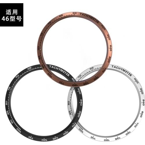 2019 Replacement Smart Watch Cover For Samsung Galaxy Watch 46MM Bezel Ring Adhesive Cover Anti Scratch Metal