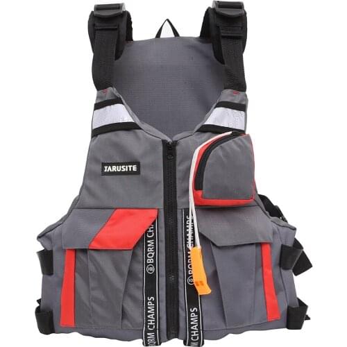 Reflective Fishing Mesh Vest Waistcoat Floats PFD with Whistle