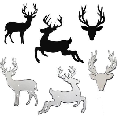 WYSE Deer Metal cutting dies 2020 Christmas Craft Dies stencil Die scrapbooking for DIY Photo Album Paper Card Template Supplies