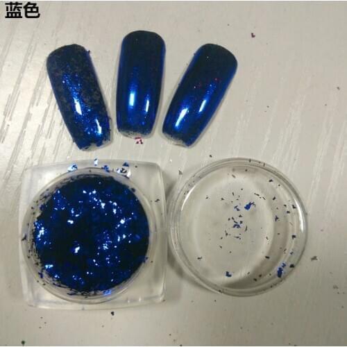 1 Box Magic Mirror New! Aluminum Irregular metallic foil, Glitter foil flakes, mirror effect foils nail