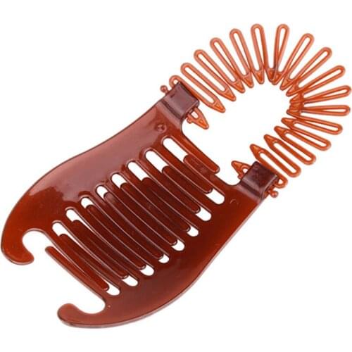 1pc Women Hollywood Large Comb Banana Clip Hair Riser Claw Hair Holding Tool Ponytail Rubber Bands Hair Accessories