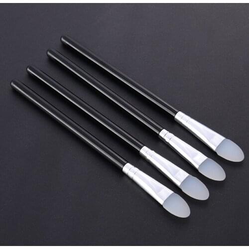 10pcs Eye Shadow Sponge Pro Eye Shadow Slicone Applicator Make Up Portable Eye Shadow Brushes Nail Powder Brush Tool Set