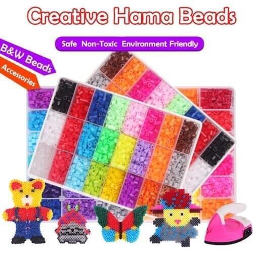 24-48 Colors DIY Style Hama Beads Handmaking Toys Learning & Education Perler Beads Toys Colorful Puzzle Creative Toys For Kids