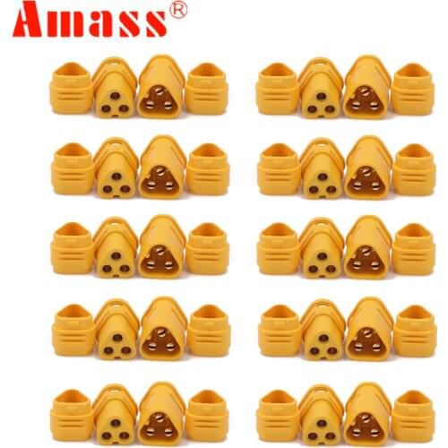 10pair AMASS MT30 2mm 3-pin Connector / Motor connector / Plug Set for RC Lipo Battery RC Model Quadcopter Multicopter