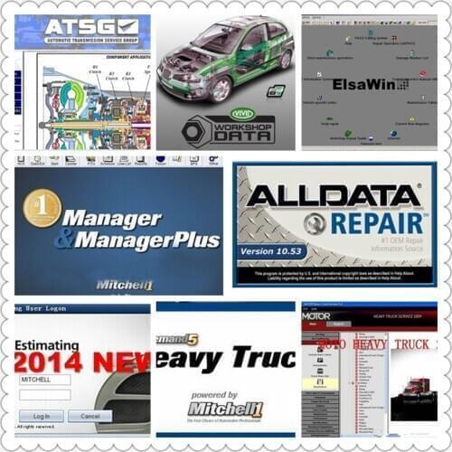 Alldata auto repair M...hell 2015 Software All data 10.53+AutoData+ OD5+ElsaWin+Vivid+atsg 24 in 1tb hdd usb 3.0 free shipping