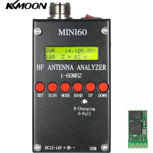 SARK100 1-60MHz Mini60 Antenna Analyzer AD9851 HF ANT SWR Meter for Ham Radio + Bluetooth Module