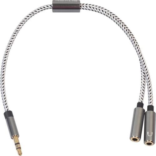 1-to-2 Audio Cable 3.5mm Male to 2 Female Jack Headphone Splitter Adapter Converter Aux Cable for Phone MP3 Player